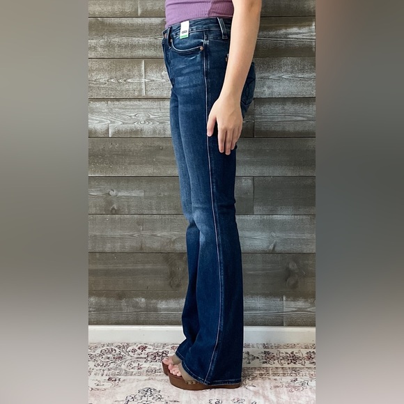 judy blue tummy control back pocket embroidered bootcut jeans long inseam 88786 - Picture 14 of 16